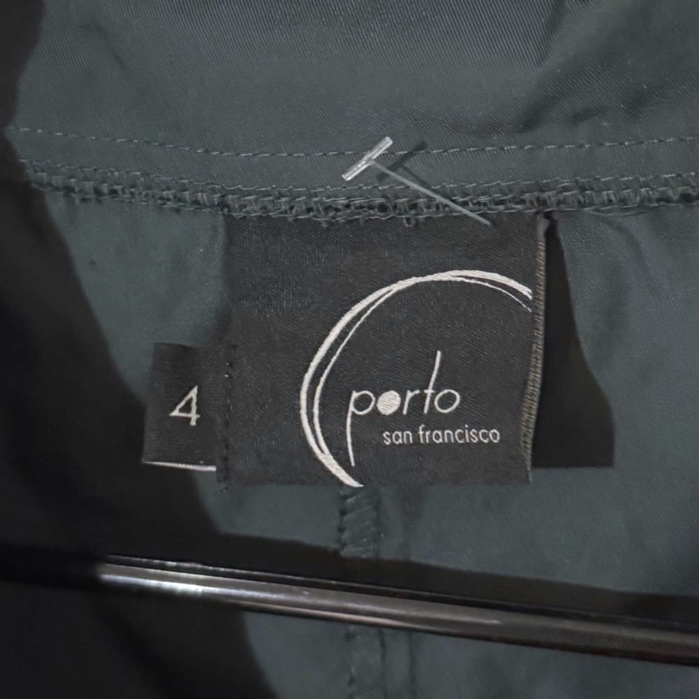 Porto San Francisco Women Grey Full Zip Cargo Pocket Vest Size 4 - Picture 3 of 3